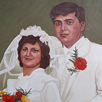 50 x 70 cm-es -- Olajfestmény